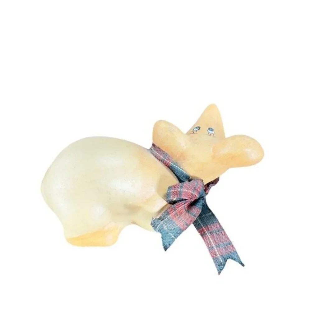 VINTAGE Kunstgewerbe Schett Ceramic Mouse Figurine Whimsical Sticker Elisabeth L